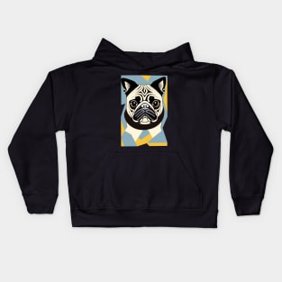 Portrait of Pug Kids Hoodie